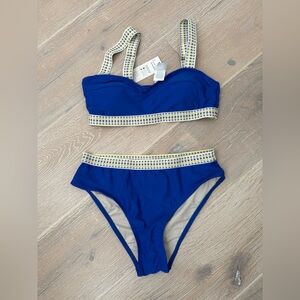 CUPSHE Blue Bikini Set